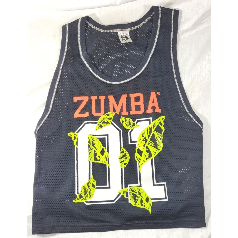 Zumba We Ar Spicy Women's Jersey Workout Cropped Tank Top - Black - Size XS
